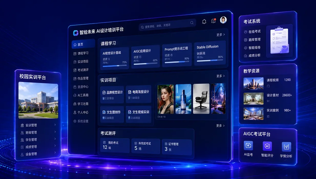 AI设计教育培训与高校实训平台